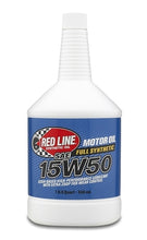 Load image into Gallery viewer, 15W50 Synthetic Motor Oil 1 Quart Red Line Oil