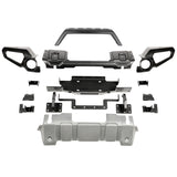 Rugged Ridge 1154941 Venator Front Bumper, W/Overrider & Winch Tray, 18-20 JL, 20-21 Gladiator JT
