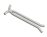 3in. x 2 3/4in.(OEM) Stainless Resonator Delete X-Pipe. 2020 Ford Mustang GT500