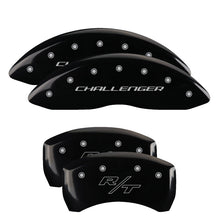 Load image into Gallery viewer, MGP Caliper Covers 12001SCBRBK Set of 4: Black finish, Silver Challenger (Block) / R/T