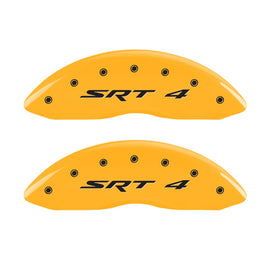 MGP Caliper Covers 12002FSR4YL Front Set of 2: Yellow finish, Black SRT 4