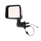 Omix 1203933 Door Mirror; Left; Power; Heated; Chrome Cover;