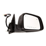 Omix 1203938 Door Mirror; Right; Power; Heat; Memory; w/Signal; Black Smoke;