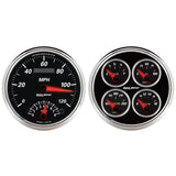 AutoMeter 1204 GAUGE KIT, 2 PC., QUAD & TACH/SPEEDO, 5