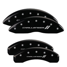 Load image into Gallery viewer, MGP Caliper Covers 12088SCL1BK Set of 4: Black finish, Silver Challenger ll