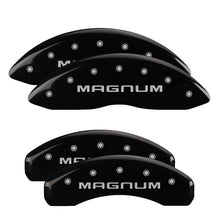 Load image into Gallery viewer, MGP Caliper Covers 12088SMGMBK Set of 4: Black finish, Silver Magnum
