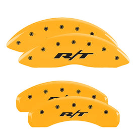 MGP Caliper Covers 12088SRT1YL Set of 4: Yellow finish, Black RT1 (Truck)