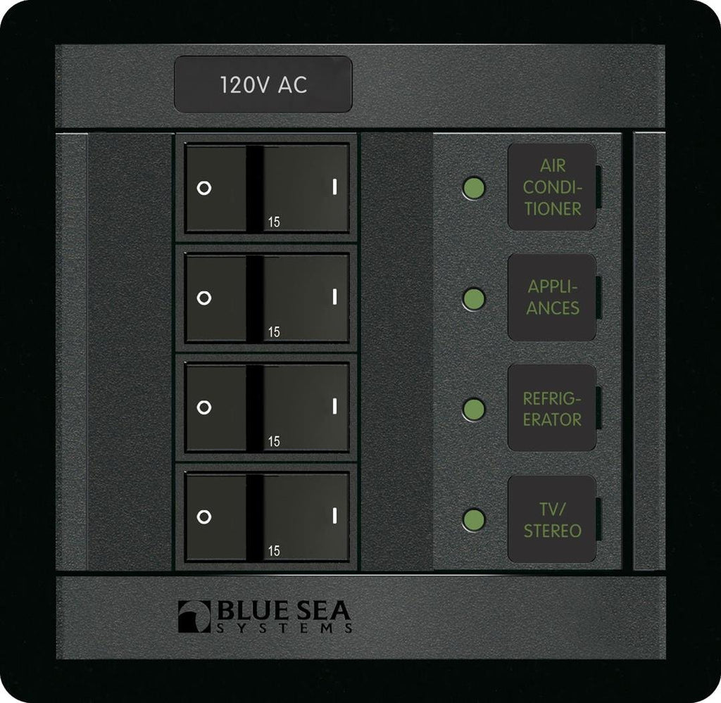 BLUE SEA 1210-BSS PANEL 360 120VAC 4POS FR