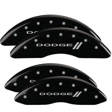 Load image into Gallery viewer, MGP Caliper Covers 12124SDD3BK Set of 4: Black finish, Silver Dodge ll