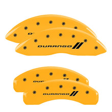 Load image into Gallery viewer, MGP Caliper Covers 12134SDGOYL Set of 4: Yellow finish, Black Durango ll