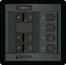 Load image into Gallery viewer, BLUE SEA 1214-BSS PANEL 360 120VAC 2POS W/MAIN FR