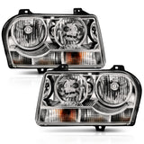 ANZO USA 121529 Crystal Headlight Chrome Amber