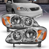 ANZO USA 121540 Crystal Headlight Chrome Amber