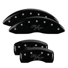 Load image into Gallery viewer, MGP Caliper Covers 12192SRTRBK Set of 4: Black finish, Silver RT (Vintage)