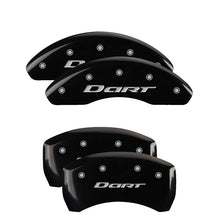 Load image into Gallery viewer, MGP Caliper Covers 12199SDR1BK Set of 4: Black finish, Silver Dart (2013, No Stripes)
