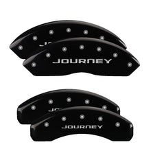 Load image into Gallery viewer, MGP Caliper Covers 12200SJN1BK Set of 4: Black finish, Silver Journey  (No Stripes)
