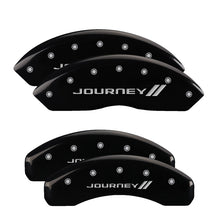 Load image into Gallery viewer, MGP Caliper Covers 12200SJNYBK Set of 4: Black finish, Silver Journey ll