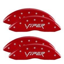 Load image into Gallery viewer, MGP Caliper Covers 12203SVIPRD Set of 4: Red finish, Silver Viper (Gen 2)