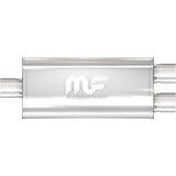 MagnaFlow Exhaust Products 12258 Straight-Through Performance Muffler; 2.5/2.25in. Center/Dual; 5x18x8 Body