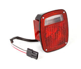 Omix 1240311 Tail Light Assembly; Left; Black Housing;