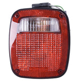 Omix 1240313 Tail Light Assembly; Left; Black;