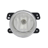 Omix 1240716 Fog Light Assembly; Left Or Right; Clear; Sold Individually; Silver Housing;