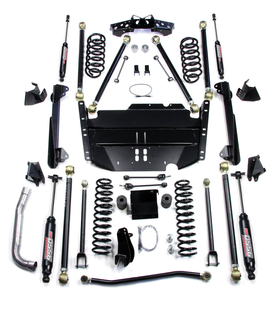 03-06 Wrangler TJ LWB 5 Inch Pro LCG Long Arm Suspension System & 9550 VSS Twin-Tube Shocks TeraFlex