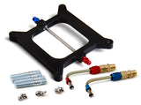 NOS/Nitrous Oxide System 12530NOS Super Powershot Injector Plate w/Jets & Plumbing, Holley Square Bore, V8