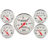 AutoMeter 1300 Traditional incandescent lighting illuminates around the perimeter of the dial