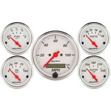 AutoMeter 1302 Traditional incandescent lighting illuminates around the perimeter of the dial