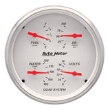 AutoMeter 1310 Traditional incandescent lighting illuminates around the perimeter of the dial
