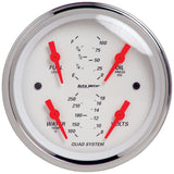 AutoMeter 1312 Traditional incandescent lighting illuminates around the perimeter of the dial