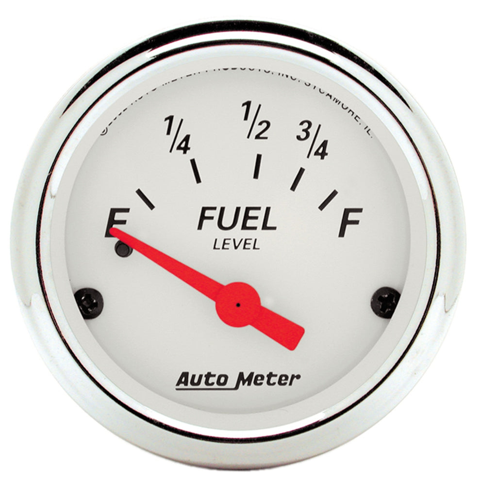 AutoMeter 1316 Traditional incandescent lighting illuminates around the perimeter of the dial