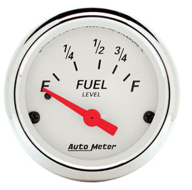 AutoMeter 1316 Traditional incandescent lighting illuminates around the perimeter of the dial