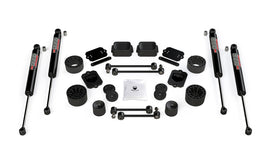 18-Up Wrangler JL 2 Door Sport/Sahara 2.5 Inch Performance Spacer Lift Kit & 9550 VSS Twin-Tube TeraFlex