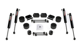 18-Up Wrangler JL 2 Door Rubicon 2.5 Inch Performance Spacer Lift Kit & 9550 VSS Twin-Tube Shocks TeraFlex