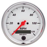 AutoMeter 1380 Traditional incandescent lighting illuminates around the perimeter of the dial