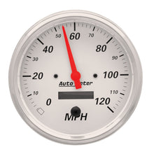 Load image into Gallery viewer, AutoMeter 1389 Traditional incandescent lighting illuminates around the perimeter of the dial
