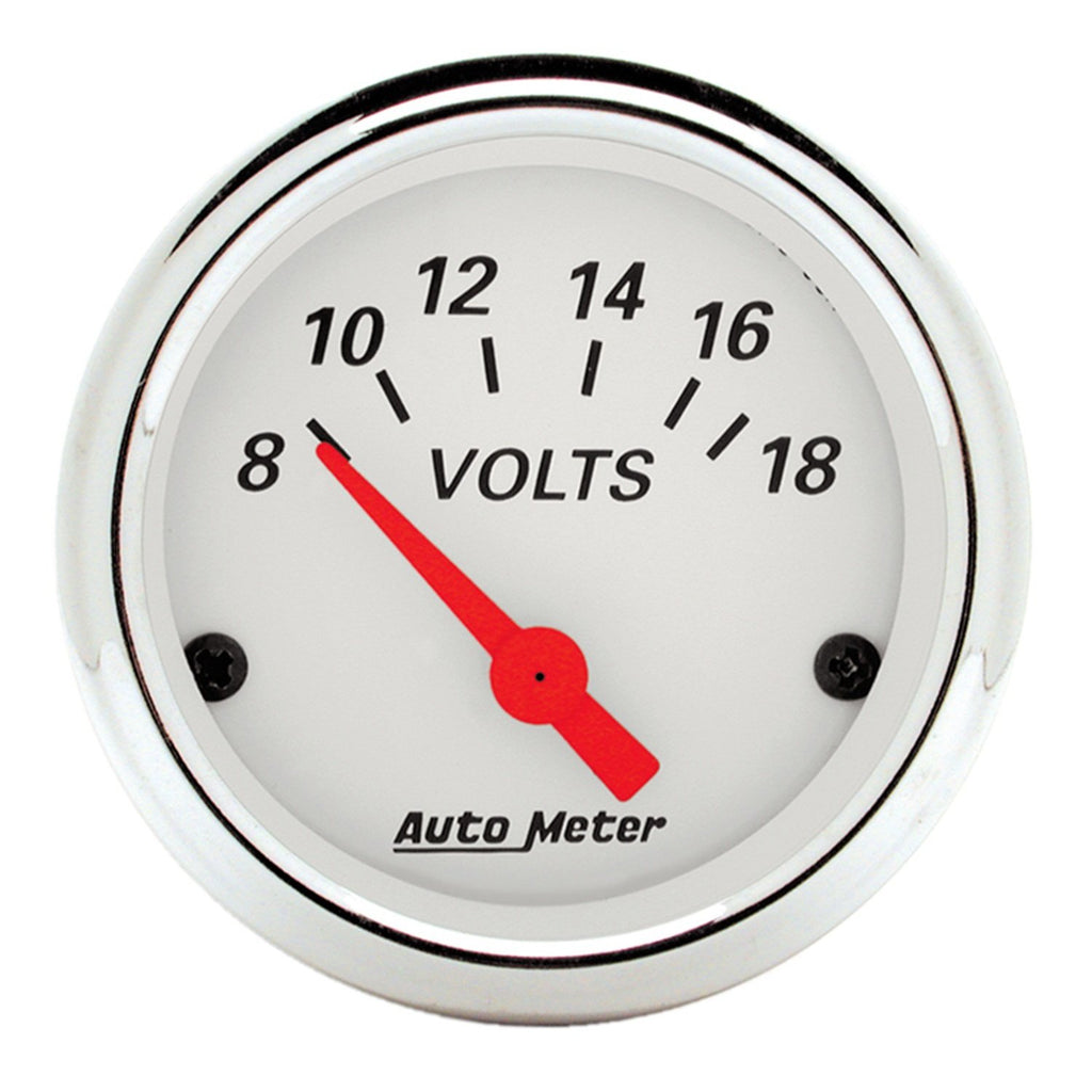 AutoMeter 1391 Traditional incandescent lighting illuminates around the perimeter of the dial