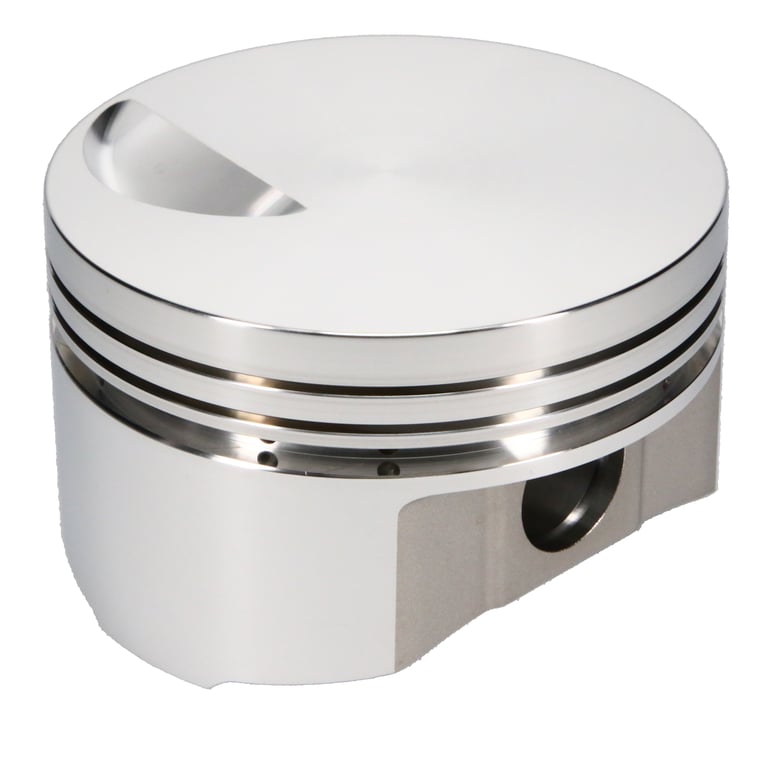 JE Pistons 139482 Piston Set, 4032, Flat Top, 4.500 Bore, 1.645 CD, 0.990 Pin, Set of 8.