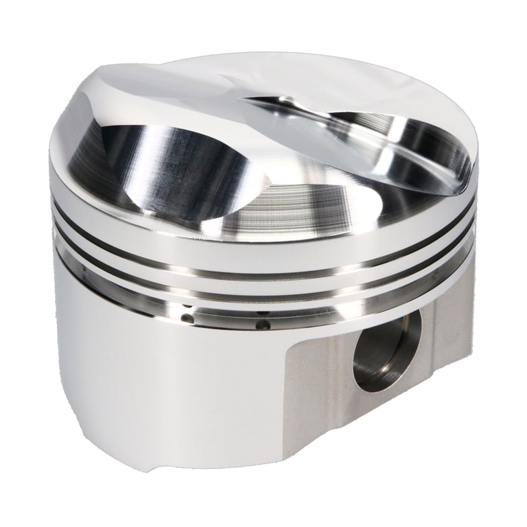 JE Pistons 139530 Piston Set, 2618, Dome, 4.280 Bore, 1.645 CD, 0.990 Pin, Set of 8.