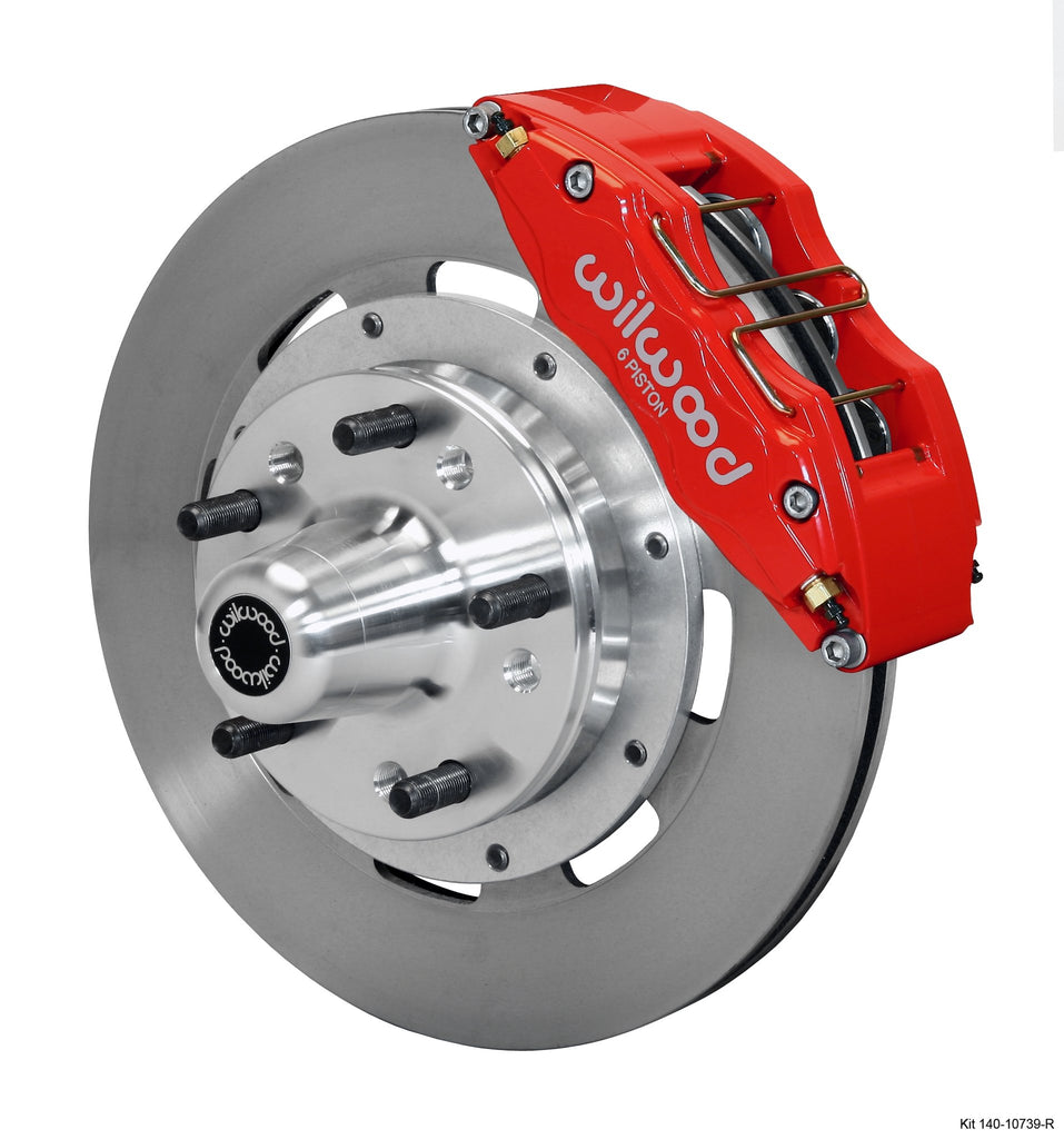 WILWOOD 140-10739-R DP6 FRONT KIT 12.19' RED