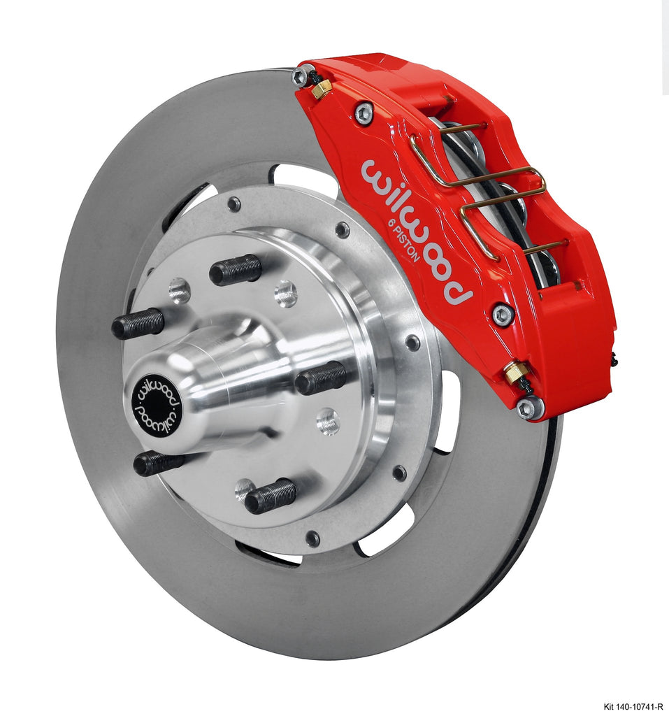 WILWOOD 140-10742-R DP6 FRONT KIT 12.19' RED