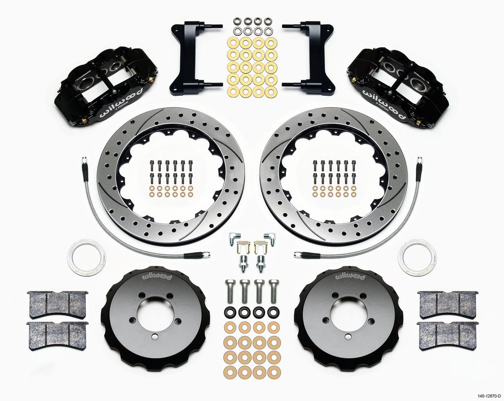 WILWOOD 140-12870-D FNSL6R FRONT HAT KIT 12.8