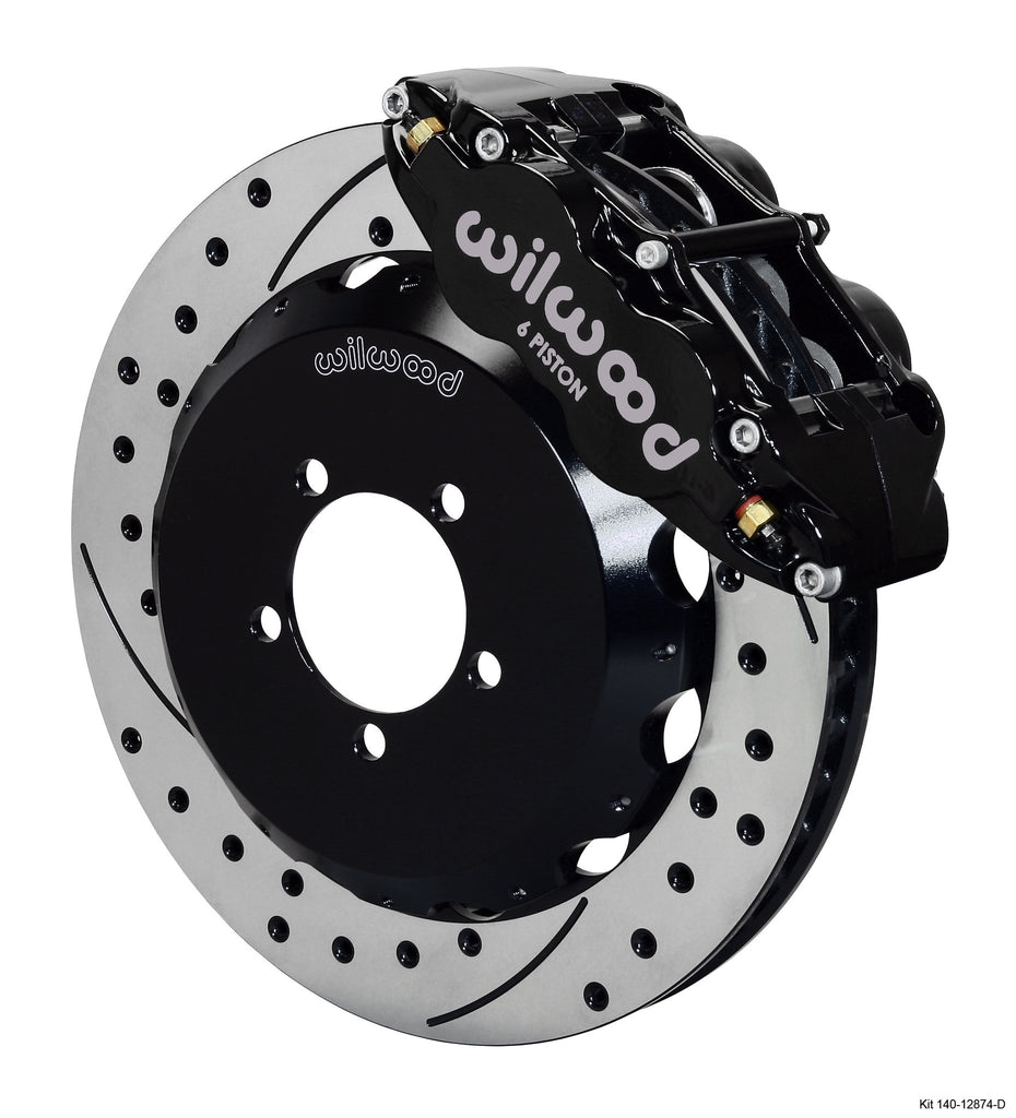 WILWOOD 140-12874-D FNSL6R FRONT HAT KIT 12.8