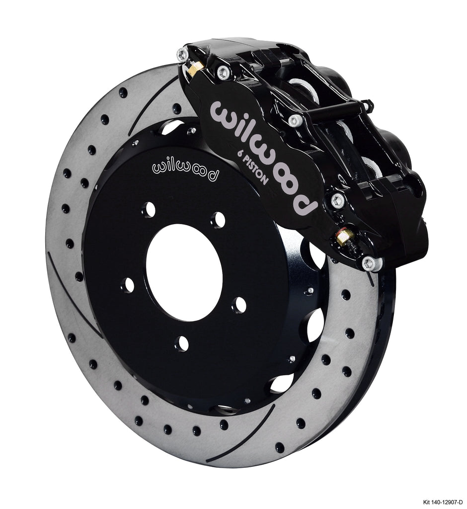 WILWOOD 140-12907-D FNSL6R FRONT HAT KIT 12.8