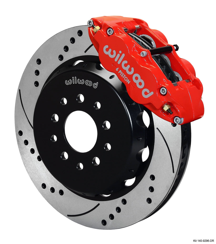 WILWOOD 140-9296-DR FNSL6R FRONT HAT KIT 14.0