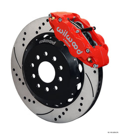 WILWOOD 140-9298-DR FNSL6R FRONT HAT KIT 14.0
