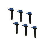 ACCEL 140061B-6 Ignition Coil - Super Coil series - 2007-2016 Ford 3.5L/3.7L V6, Blue, 6-pack