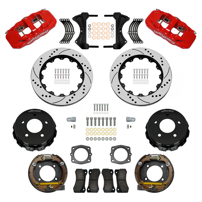 WILWOOD 140-17673-DR KIT REAR AERO4 DISC/DRUM